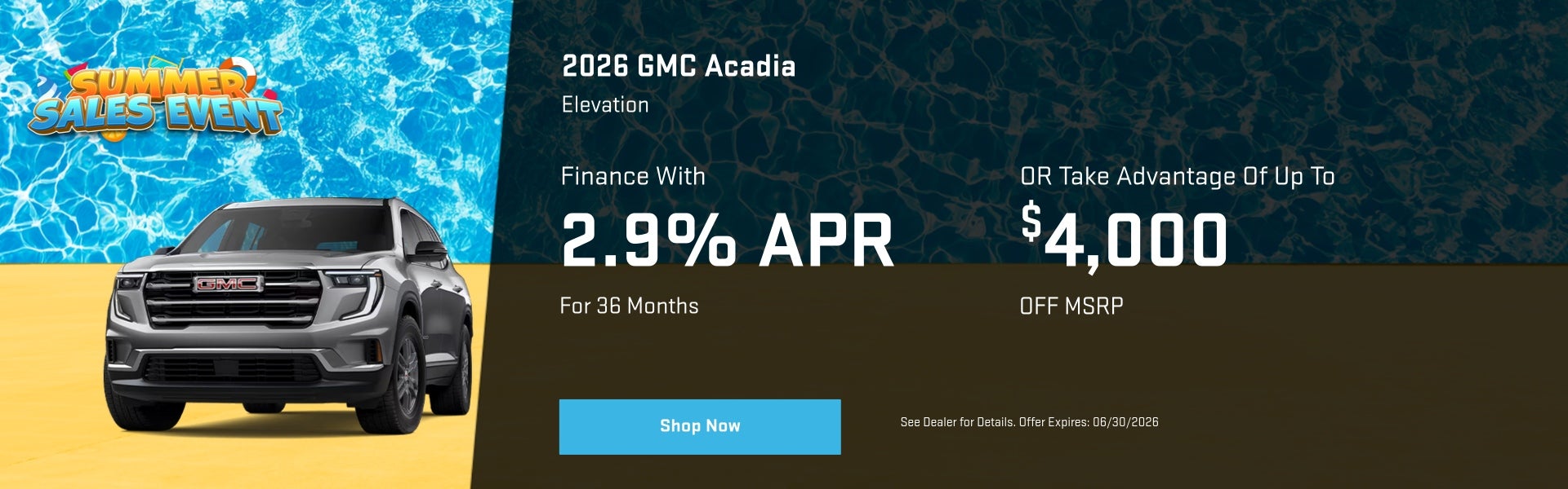 2026 GMC Acadia